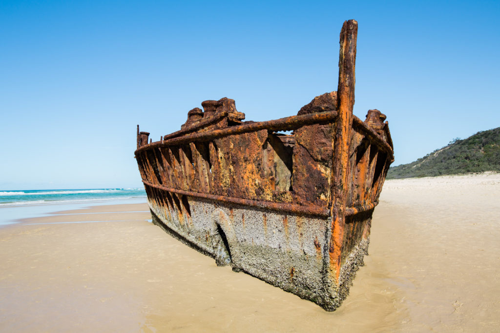 4wd Hire Fraser Island. Maheno wreck